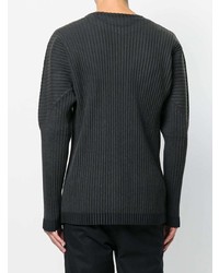 Homme Plissé Issey Miyake Rib Knit Crew Neck Sweater