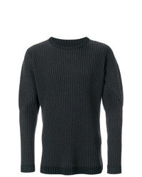 Homme Plissé Issey Miyake Rib Knit Crew Neck Sweater