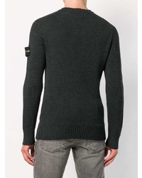 Stone Island Ribbed Fitted Sweater