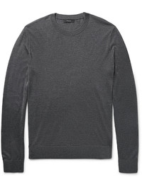 Theory Riland Stretch Silk And Cashmere Blend Sweater