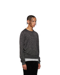 Saint Laurent Silver Lurex Sweater
