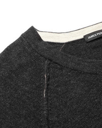 James Perse Slim Fit Cotton Cashmere And Wool Blend Sweater