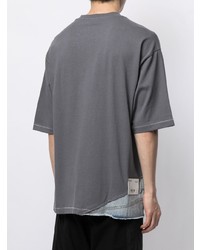 FIVE CM Asymmetric Patchwork T Shirt