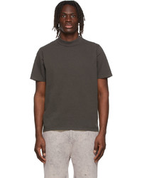 Les Tien Black Cotton T Shirt