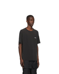 We11done Black Modal Oversized T Shirt