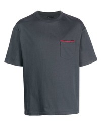 Kiton Contrasting Whipstitch Cotton T Shirt