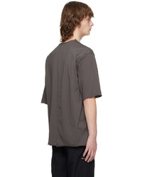 Attachment Gray Raw Edge T Shirt