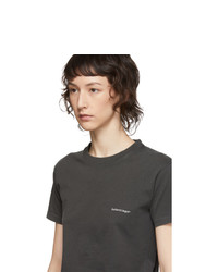 Balenciaga Grey Copyright Logo T Shirt