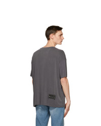 We11done Grey Oversized T Shirt