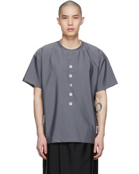 Fumito Ganryu Grey Polyester T Shirt