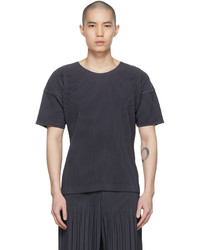 Homme Plissé Issey Miyake Grey Polyester T Shirt