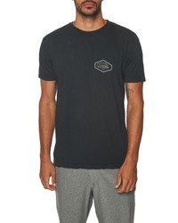 O'Neill Hexigon Cotton Graphic Tee In Dark Charcoal At Nordstrom