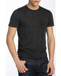 John Varvatos Star USA Burnout Trim Fit T Shirt Charcoal Heather Small