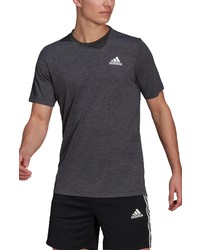 adidas Logo T Shirt In Black Melangewhite At Nordstrom