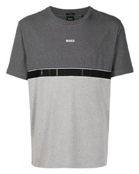 BOSS Panelled Logo Tape T Shirt