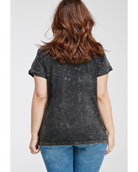 Forever 21 Plus Size Mineral Wash Tee