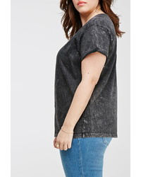 Forever 21 Plus Size Mineral Wash Tee