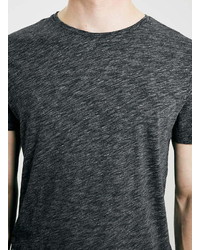 Topman Premium Charcoal Marl Slim Fit T Shirt