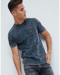 ASOS DESIGN Relaxed Longline T Shirt With Pocket In Acid Wash