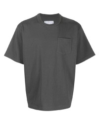 Sacai Side Slits Cotton T Shirt