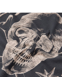 Alexander McQueen Skull Cotton Jersey T Shirt