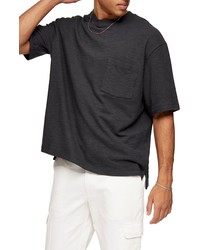 Topman Textured Oversize Pocket T Shirt
