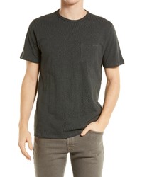 Roark Well Worn Organic Cotton T Shirt In Charcoal At Nordstrom