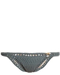 Charcoal Crochet Bikini Pant