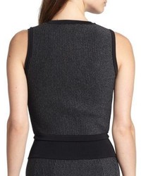 A.L.C. Cluney Ribbed Knit Cropped Top