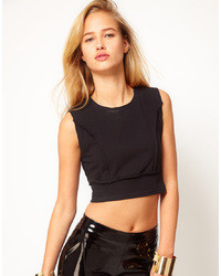 Asos Revive Cropped Top In Padding