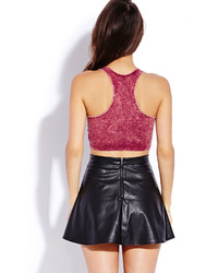 Forever 21 Cool Girl Mineral Wash Crop Top