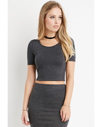 Forever 21 Space Dye Crop Top