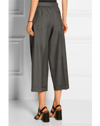 Amrath Pleated Wool And Silk Blend Culottes