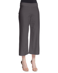 Eileen Fisher Washable Stretch Crepe Cropped Pants Plus Size