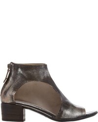 Marsèll Cutout Back Zip Ankle Boots Grey