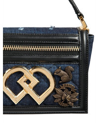 Dsquared2 Small Dd Denim Top Handle Bag W Charms