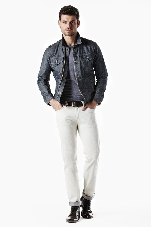 7 For All Mankind Trucker Jacket In Grey, $248 | 7 For All Mankind ...