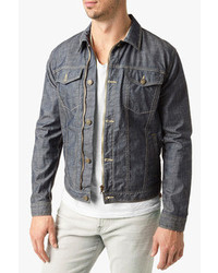 7 For All Mankind Trucker Jacket In Grey