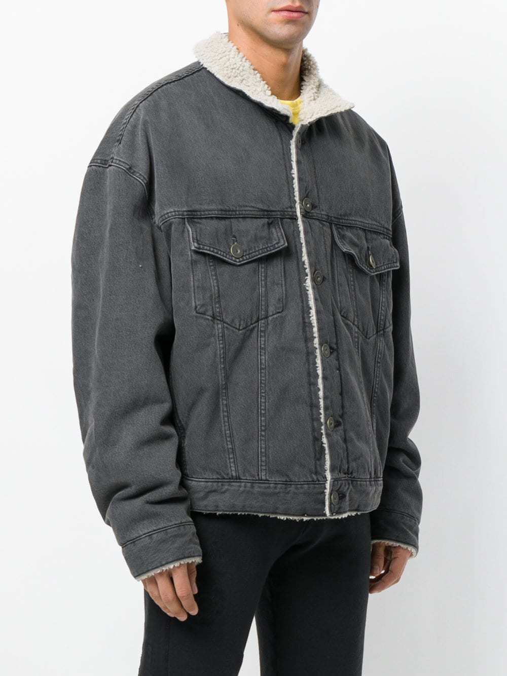 Yeezy sherpa cheap jean jacket