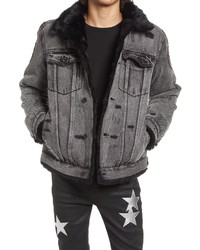 Cult of Individuality Naughty Type 3 Denim Jacket In 7 Year Black At Nordstrom