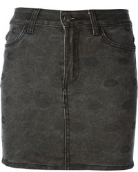 Charcoal Denim Mini Skirt