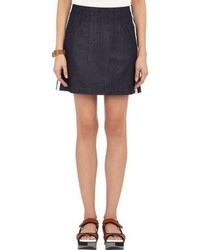 Marni Stripe Denim Mini Skirt Blue