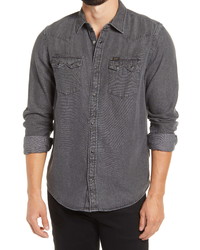 Lee 101 USA Rider Western Flannel Snap Up Shirt