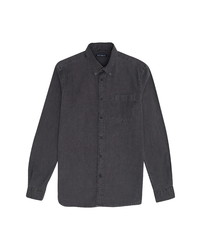 French Connection Washed Denim Button Up Shirt