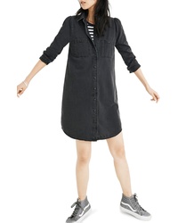 Charcoal Denim Shirtdress