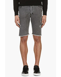 Surface to Air Grey Distressed Denim Zephyr Shorts