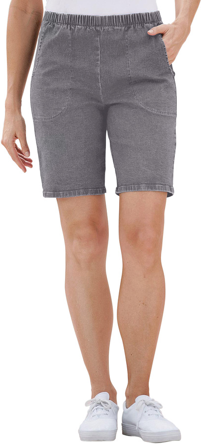 Woman within clearance denim shorts