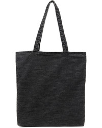 Charcoal Denim Tote Bag
