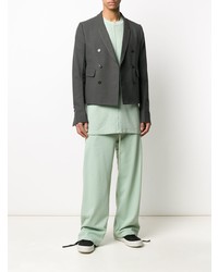 Rick Owens Cropped Double Breasted Blazer