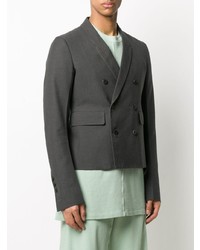 Rick Owens Cropped Double Breasted Blazer